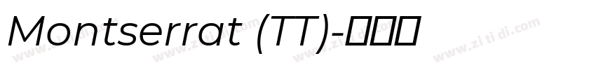 Montserrat (TT)字体转换